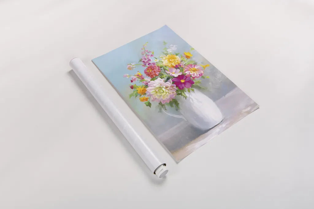 Country Bouquet I by Danhui Nai. shown as a rolled paper print. Available as archival giclee rolled canvas, fine art paper, or poster print. SKU 81341h.