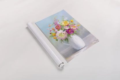 Country Bouquet I by Danhui Nai. shown as a rolled paper print. Available as archival giclee rolled canvas, fine art paper, or poster print. SKU 81341h.