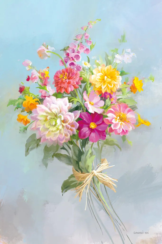 Country Bouquet I v2 by Danhui Nai. SKU 81343h. Archival Giclee Fine art print for wall decor.