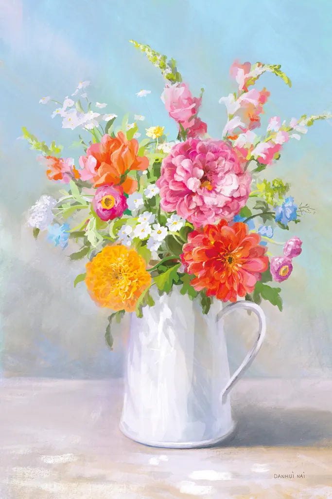 Country Bouquet II by Danhui Nai. SKU 81342h. Archival Giclee Fine art print for wall decor.
