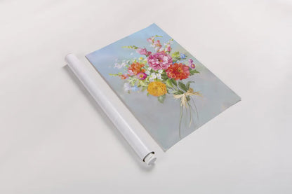 Country Bouquet II v2 by Danhui Nai. shown as a rolled paper print. Available as archival giclee rolled canvas, fine art paper, or poster print. SKU 81344h.