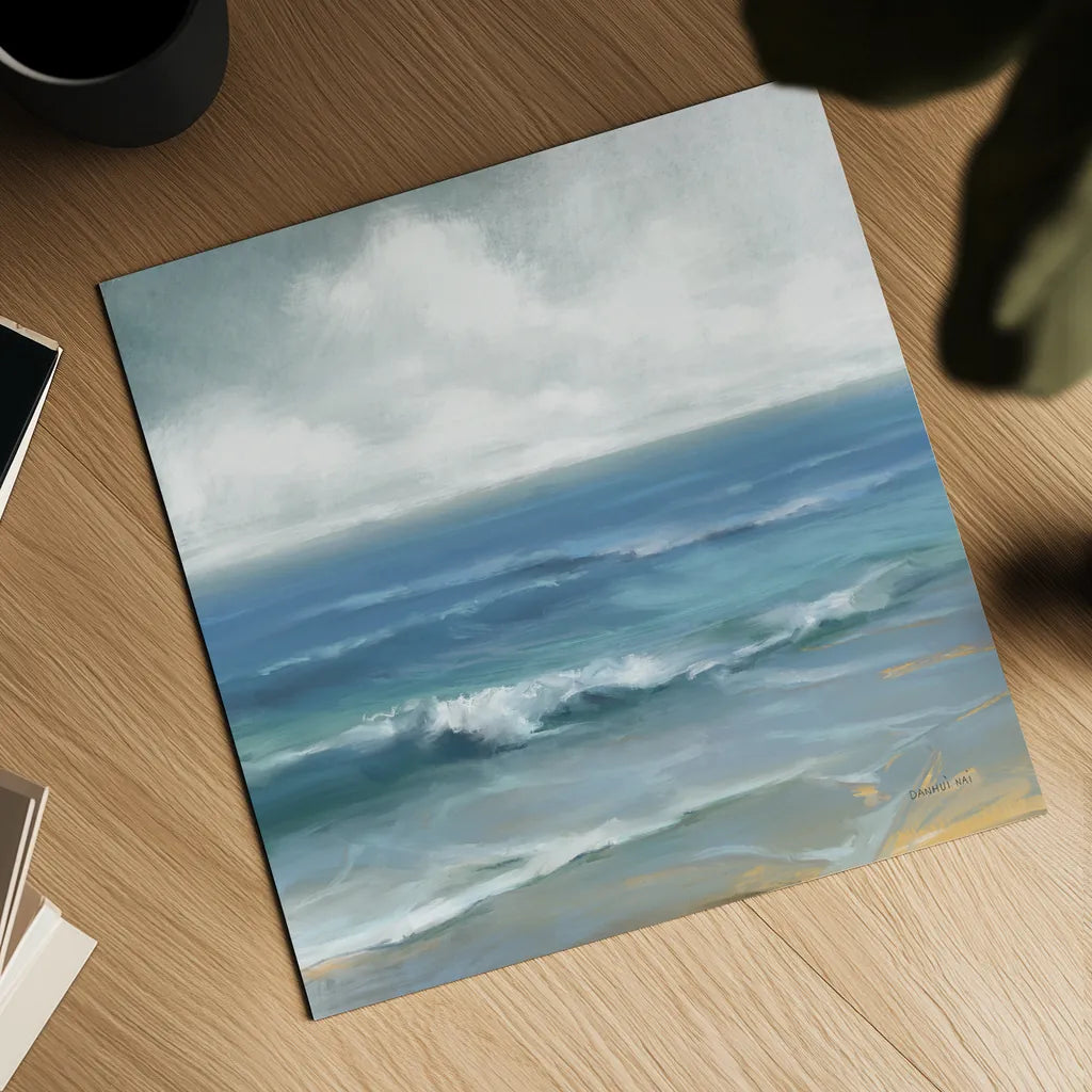 Crashing by Danhui Nai. Shown as a detailed flat fine art print, highlighting archival giclee quality. Available as an archival giclee rolled canvas, fine art paper, or poster print. SKU 102668a.