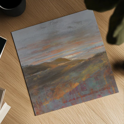 Dawn on the Hills by Danhui Nai. Shown as a detailed flat fine art print, highlighting archival giclee quality. Available as an archival giclee rolled canvas, fine art paper, or poster print. SKU 66236a.