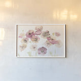 Delicate Poppies Crop by Danhui Nai. shown as a paper print in a white frame. Available as a archival giclee rolled canvas, fine art paper, or poster print. SKU 38230i.