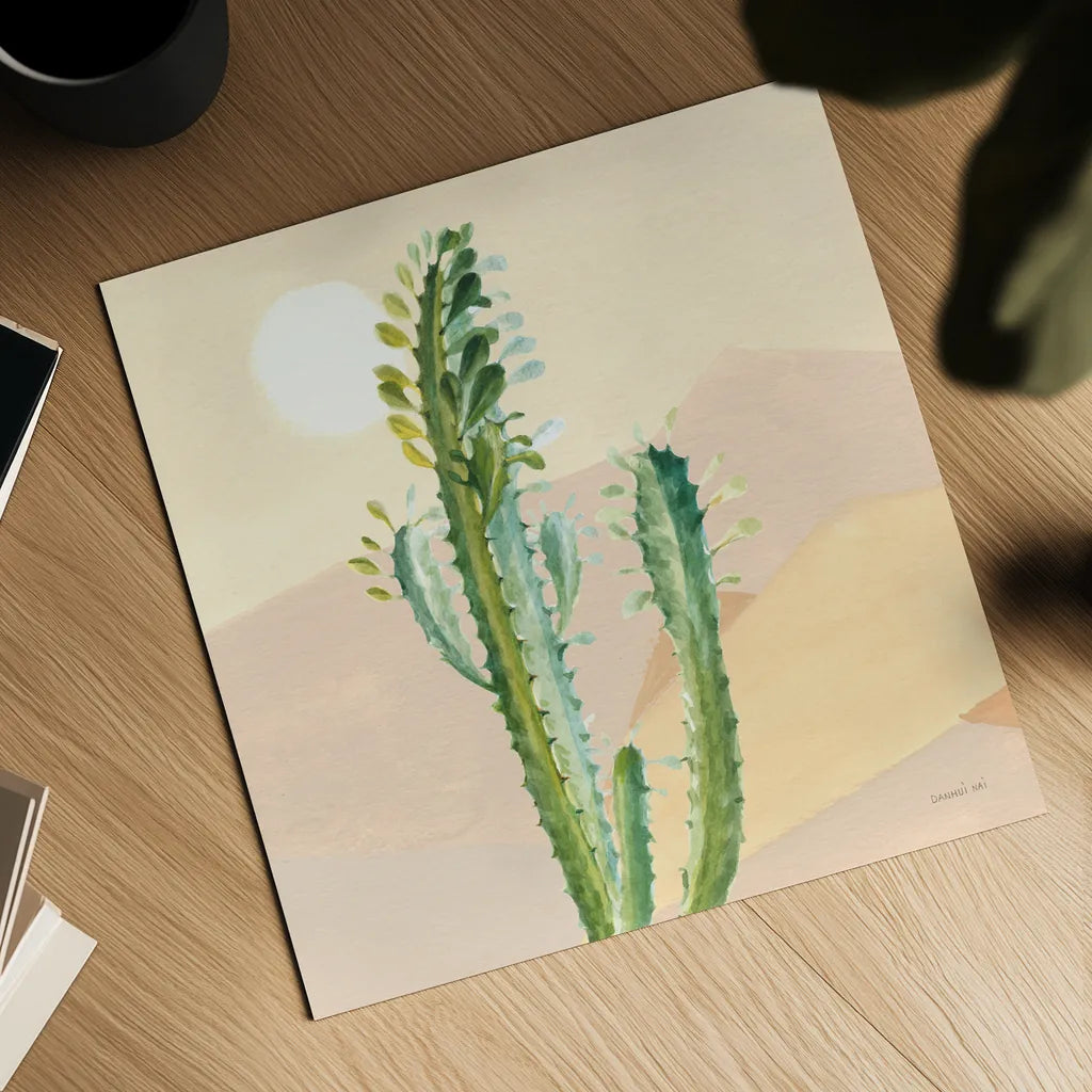 Desert Greenhouse II by Danhui Nai. Shown as a detailed flat fine art print, highlighting archival giclee quality. Available as an archival giclee rolled canvas, fine art paper, or poster print. SKU 77992a.