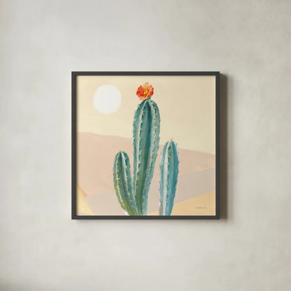 Desert Greenhouse III by Danhui Nai. Shown in a sleek black glass frame for a contemporary gallery look. Available as an archival giclee rolled canvas, fine art paper, or poster print. SKU 77993a.