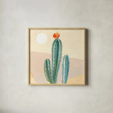 Desert Greenhouse III by Danhui Nai. Shown in a natural wood glass frame for a timeless modern aesthetic. Available as an archival giclee rolled canvas, fine art paper, or poster print. SKU 77993a.