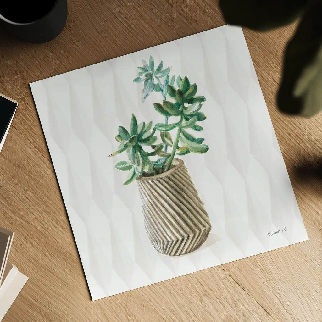 Desert Greenhouse X Sq by Danhui Nai. Shown as a detailed flat fine art print, highlighting archival giclee quality. Available as an archival giclee rolled canvas, fine art paper, or poster print. SKU 80182a.