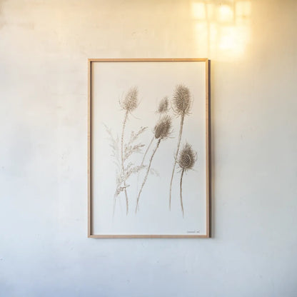 Details of Nature I by Danhui Nai. shown as a paper print in a natural frame. Available as a archival giclee rolled canvas, fine art paper, or poster print. SKU 77200h.