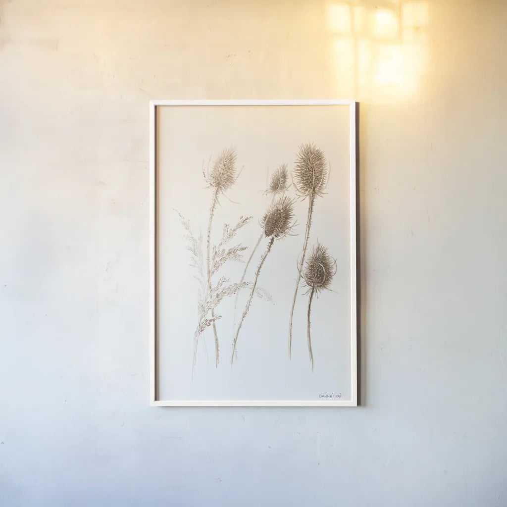 Details of Nature I by Danhui Nai. shown as a paper print in a white frame. Available as a archival giclee rolled canvas, fine art paper, or poster print. SKU 77200h.