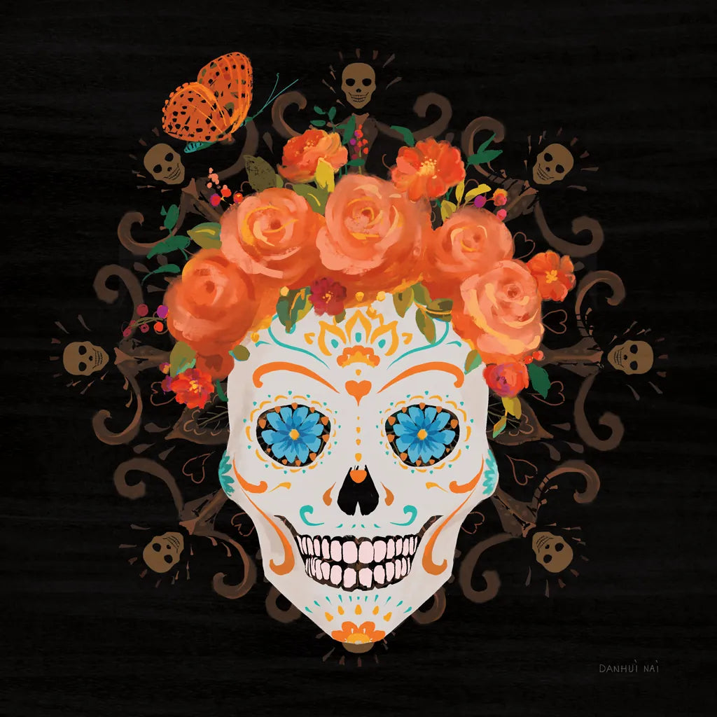 Dia de los Muertos I by Danhui Nai. SKU 85537a. Archival Giclee Fine art print for wall decor.