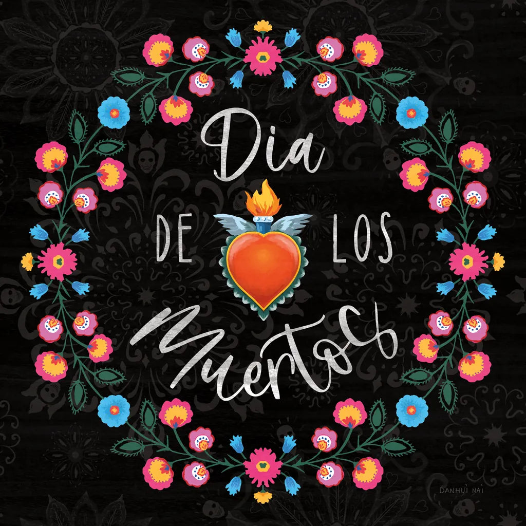 Dia de los Muertos III by Danhui Nai. SKU 85539a. Archival Giclee Fine art print for wall decor.