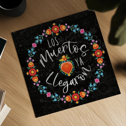 Dia de los Muertos IV by Danhui Nai. Shown as a detailed flat fine art print, highlighting archival giclee quality. Available as an archival giclee rolled canvas, fine art paper, or poster print. SKU 85540a.