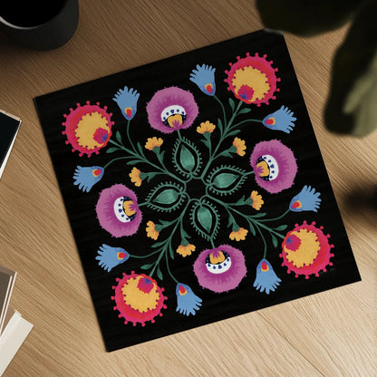 Dia de los Muertos IX by Danhui Nai. Shown as a detailed flat fine art print, highlighting archival giclee quality. Available as an archival giclee rolled canvas, fine art paper, or poster print. SKU 85545a.