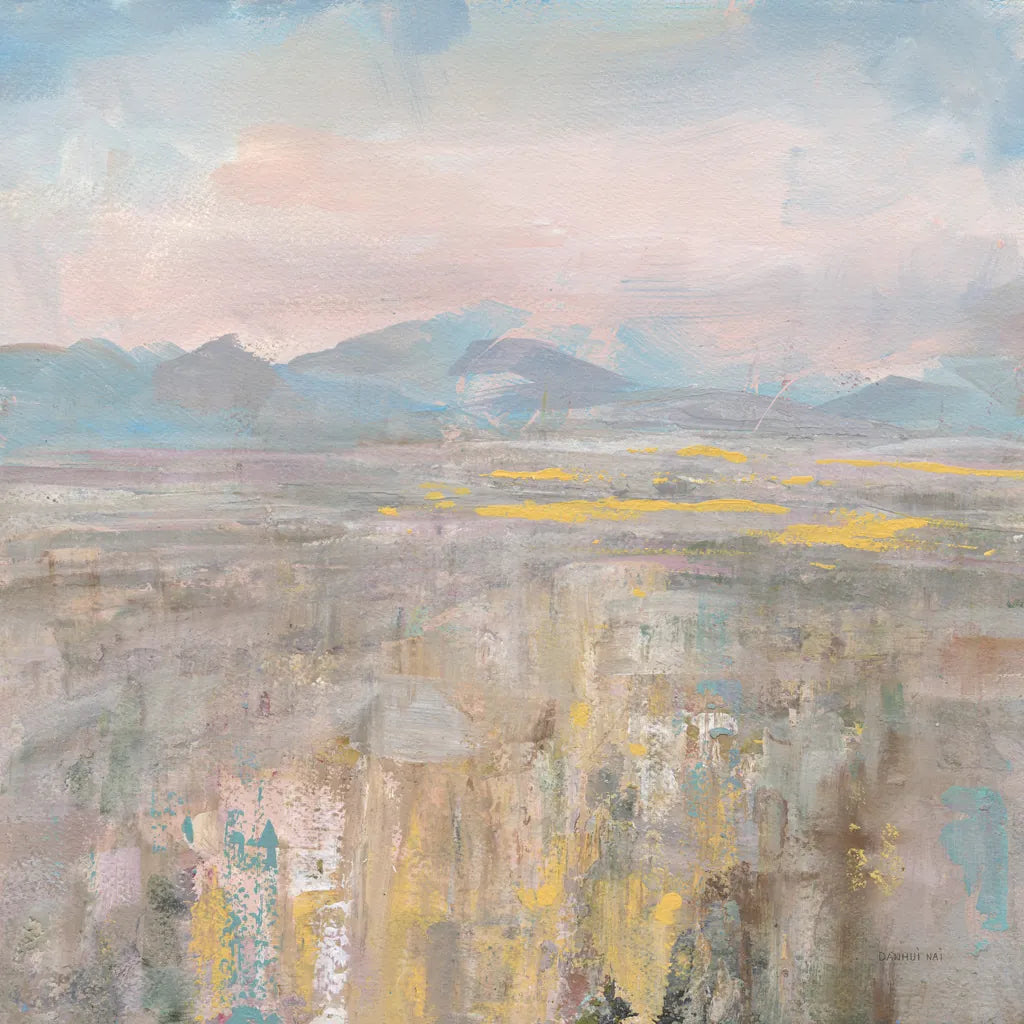 Distant Mountains by Danhui Nai. SKU 66542a. Archival Giclee Fine art print for wall decor.