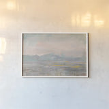Distant Mountains Crop by Danhui Nai. shown as a paper print in a white frame. Available as a archival giclee rolled canvas, fine art paper, or poster print. SKU 66542i.