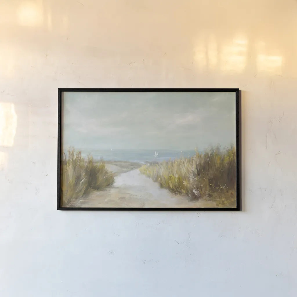 Distant Sails by Danhui Nai. shown as a paper print in a black flame. Available as a archival giclee rolled canvas, fine art paper, or poster print. SKU 68645i.