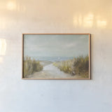 Distant Sails by Danhui Nai. shown as a paper print in a natural frame. Available as a archival giclee rolled canvas, fine art paper, or poster print. SKU 68645i.