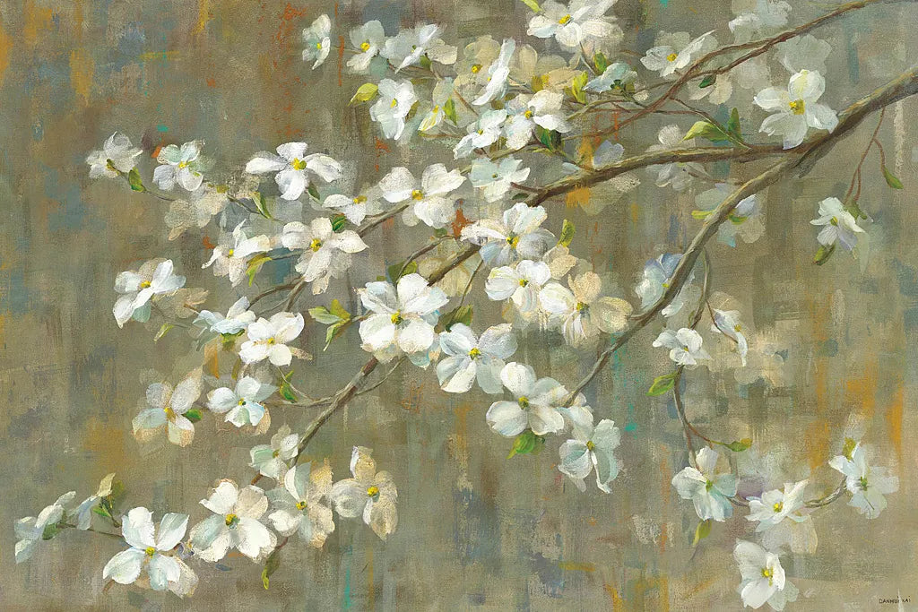 Dogwood in Spring by Danhui Nai. SKU 16689i. Archival Giclee Fine art print for wall decor.