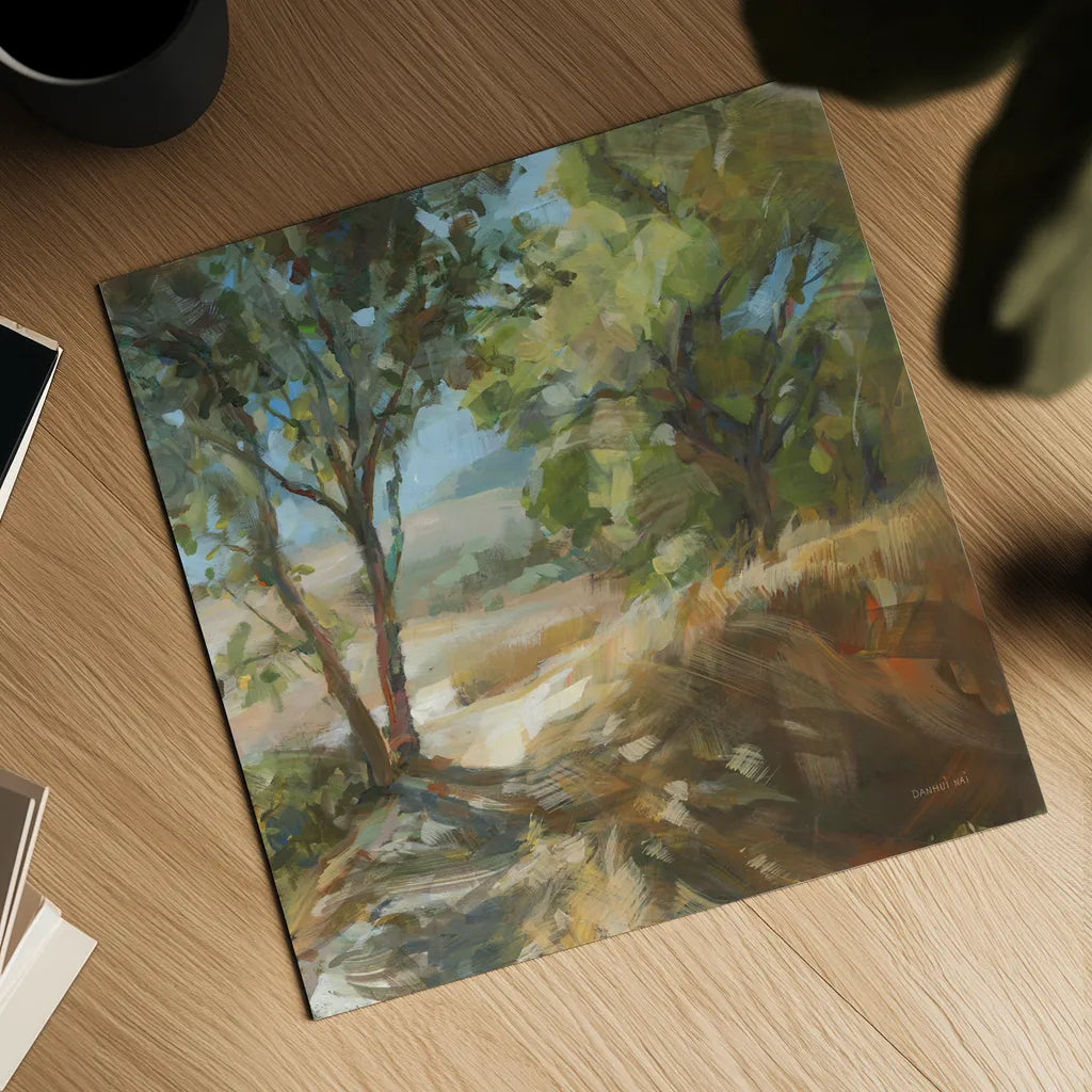 Down to the Fields by Danhui Nai. Shown as a detailed flat fine art print, highlighting archival giclee quality. Available as an archival giclee rolled canvas, fine art paper, or poster print. SKU 81740a.