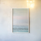 Dreamy Seascape by Danhui Nai. shown as a paper print in a white frame. Available as a archival giclee rolled canvas, fine art paper, or poster print. SKU 71919h.