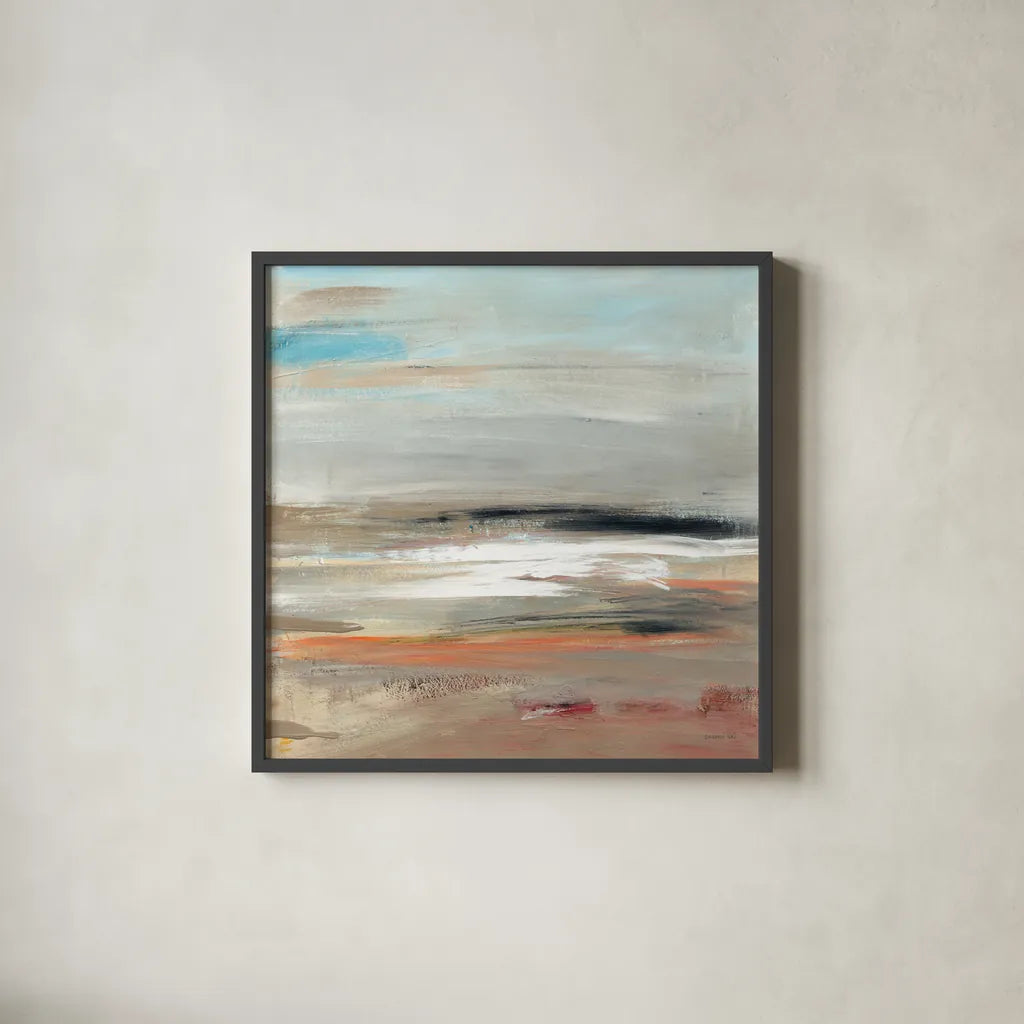 Earth by Danhui Nai. Shown in a sleek black glass frame for a contemporary gallery look. Available as an archival giclee rolled canvas, fine art paper, or poster print. SKU 79293a.