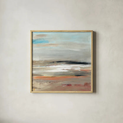 Earth by Danhui Nai. Shown in a natural wood glass frame for a timeless modern aesthetic. Available as an archival giclee rolled canvas, fine art paper, or poster print. SKU 79293a.
