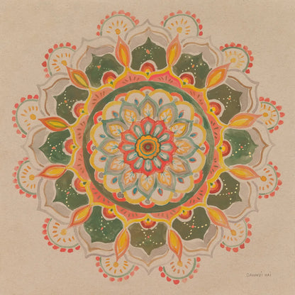 Earthy Mandala by Danhui Nai. SKU 74480a. Archival Giclee Fine art print for wall decor.