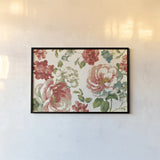 Elegant Floral V by Danhui Nai. shown as a paper print in a black flame. Available as a archival giclee rolled canvas, fine art paper, or poster print. SKU 101418i.