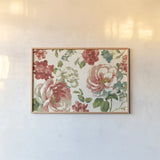 Elegant Floral V by Danhui Nai. shown as a paper print in a natural frame. Available as a archival giclee rolled canvas, fine art paper, or poster print. SKU 101418i.