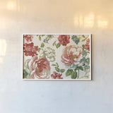 Elegant Floral V by Danhui Nai. shown as a paper print in a white frame. Available as a archival giclee rolled canvas, fine art paper, or poster print. SKU 101418i.