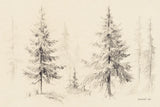 Elegant Pine III Panel by Danhui Nai. SKU 96038i. Archival Giclee Fine art print for wall decor.