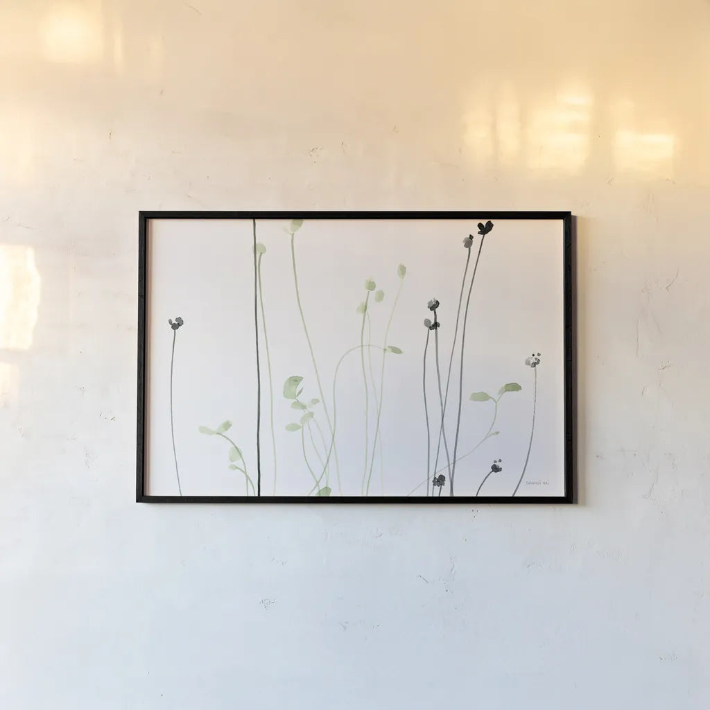 Emergence by Danhui Nai. shown as a paper print in a black flame. Available as a archival giclee rolled canvas, fine art paper, or poster print. SKU 92154i.