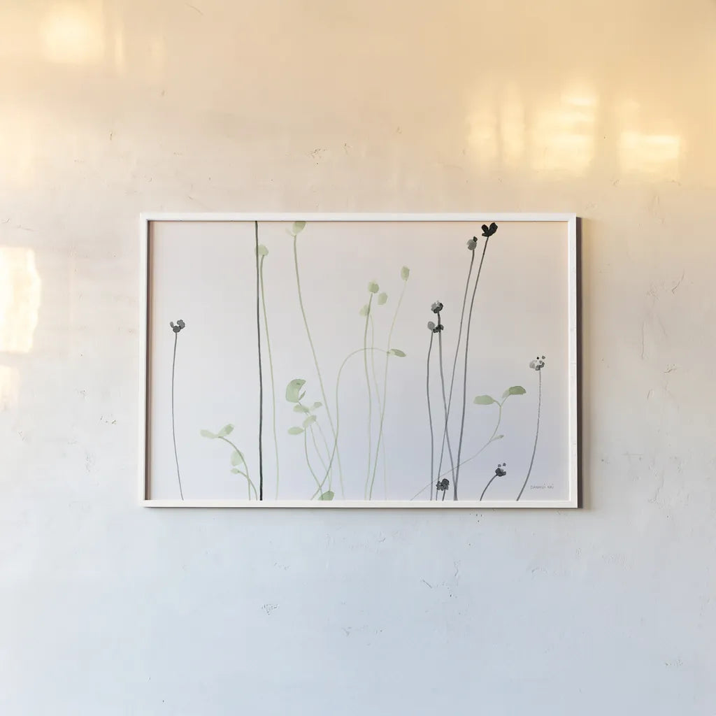 Emergence by Danhui Nai. shown as a paper print in a white frame. Available as a archival giclee rolled canvas, fine art paper, or poster print. SKU 92154i.