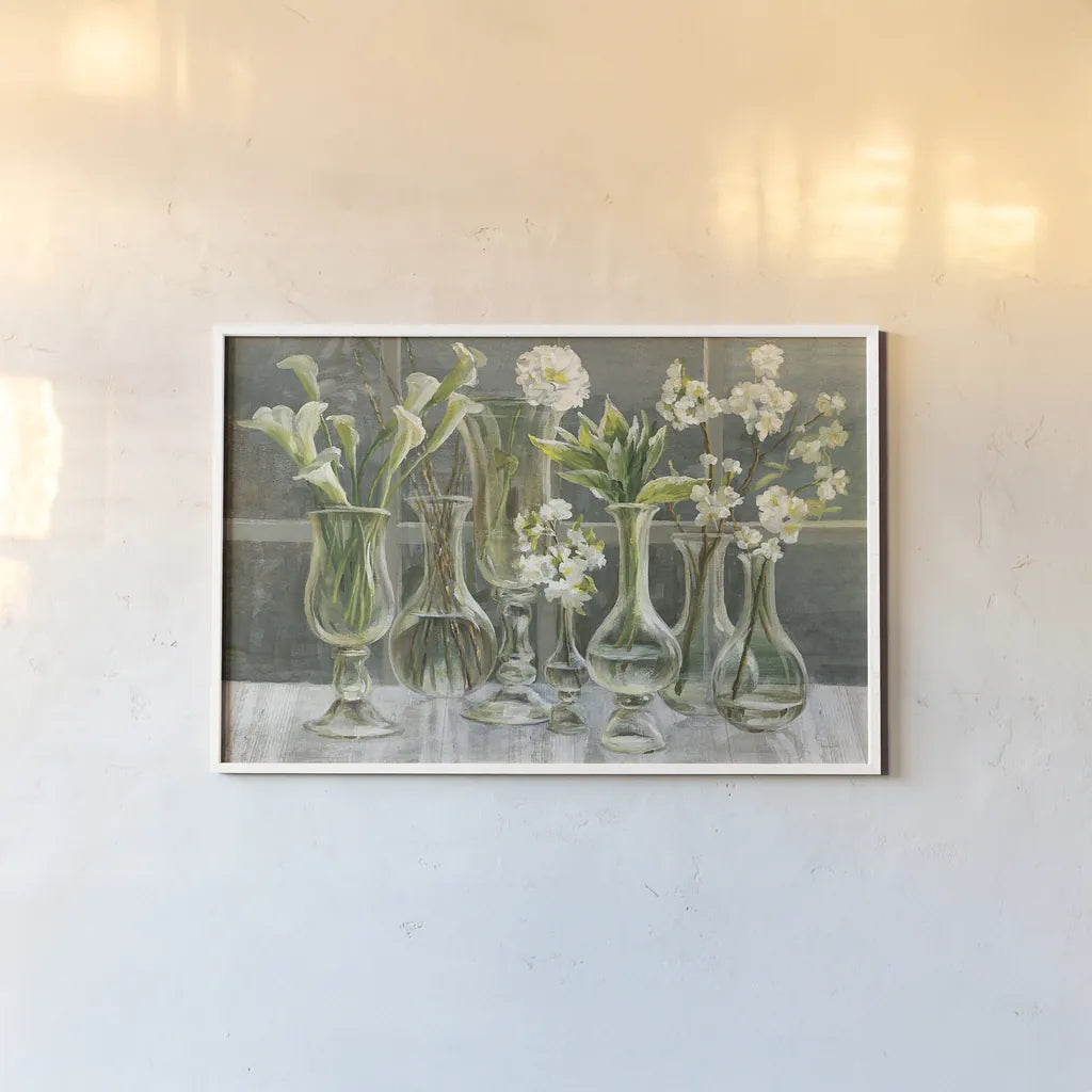 Essence of May by Danhui Nai. shown as a paper print in a white frame. Available as a archival giclee rolled canvas, fine art paper, or poster print. SKU 22196i.