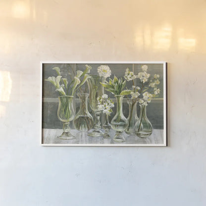 Essence of May by Danhui Nai. shown as a paper print in a white frame. Available as a archival giclee rolled canvas, fine art paper, or poster print. SKU 22196i.