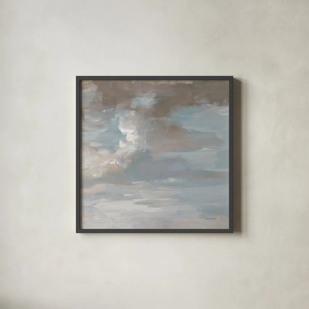 Ethereal Sky by Danhui Nai. Shown in a sleek black glass frame for a contemporary gallery look. Available as an archival giclee rolled canvas, fine art paper, or poster print. SKU 84443a.