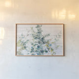Eucalyptus I on Shiplap Crop by Danhui Nai. shown as a paper print in a natural frame. Available as a archival giclee rolled canvas, fine art paper, or poster print. SKU 36124i.