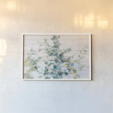 Eucalyptus I on Shiplap Crop by Danhui Nai. shown as a paper print in a white frame. Available as a archival giclee rolled canvas, fine art paper, or poster print. SKU 36124i.