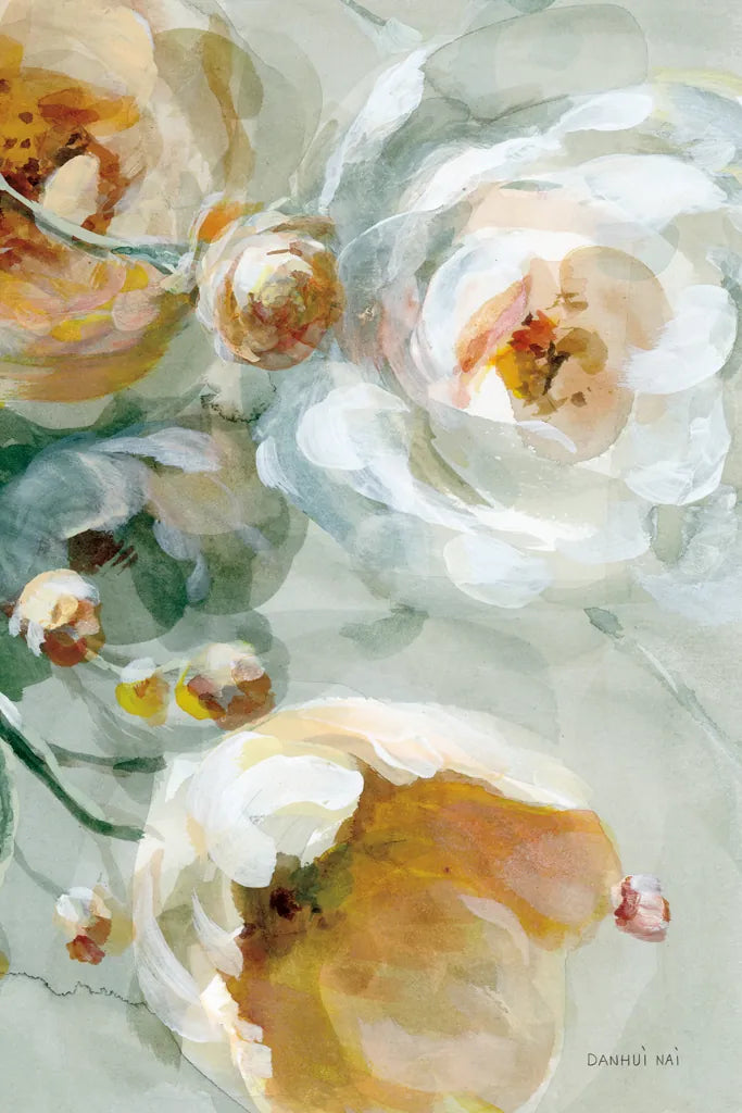 Fall Blossoms Panel I by Danhui Nai. SKU 99166h. Archival Giclee Fine art print for wall decor.