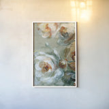 Fall Blossoms Panel II by Danhui Nai. shown as a paper print in a white frame. Available as a archival giclee rolled canvas, fine art paper, or poster print. SKU 99169h.