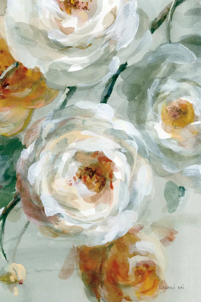 Fall Blossoms Panel IV by Danhui Nai. SKU 99171h. Archival Giclee Fine art print for wall decor.