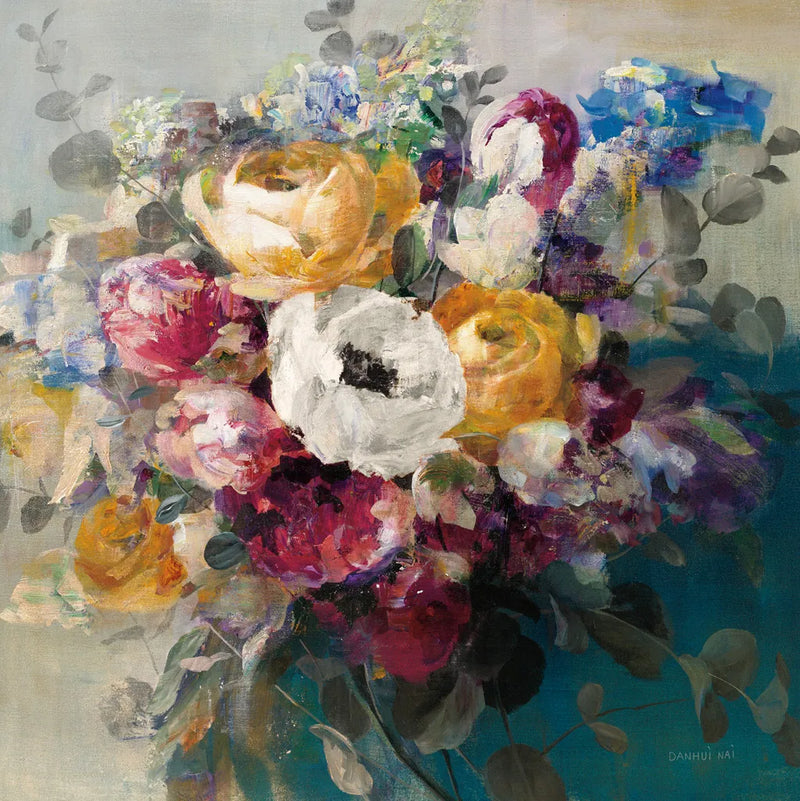 Fall Bouquet by Danhui Nai. SKU 42123a. Archival Giclee Fine art print for wall decor.