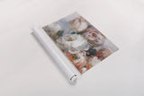 Fall Bouquet on White Panel I by Danhui Nai. shown as a rolled paper print. Available as archival giclee rolled canvas, fine art paper, or poster print. SKU 99167h.