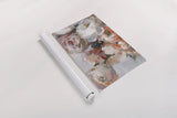 Fall Bouquet on White Panel II by Danhui Nai. shown as a rolled paper print. Available as archival giclee rolled canvas, fine art paper, or poster print. SKU 99168h.