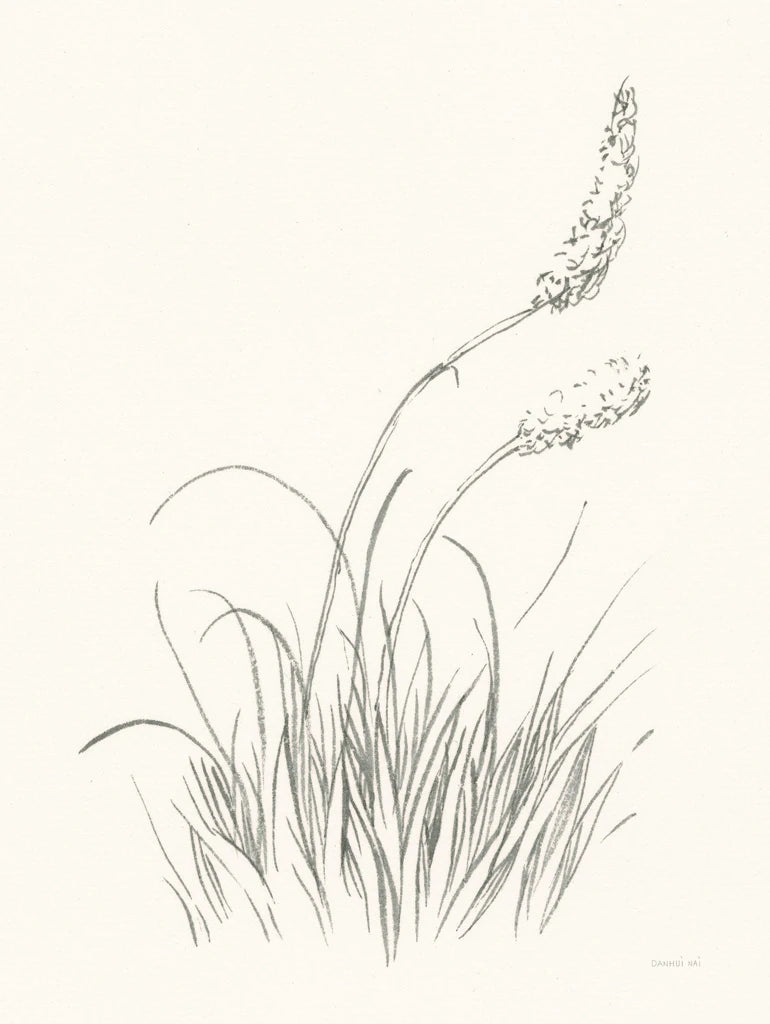 Farm Nostalgia Flowers IV Dark Gray by Danhui Nai