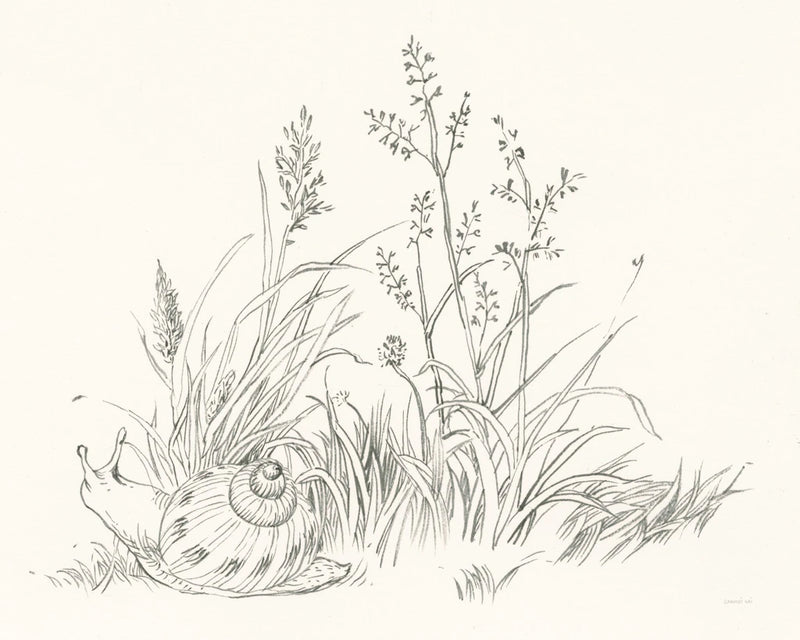 Farm Nostalgia Flowers VII Dark Gray by Danhui Nai