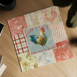 Farm Nostalgia I by Danhui Nai. Shown as a detailed flat fine art print, highlighting archival giclee quality. Available as an archival giclee rolled canvas, fine art paper, or poster print. SKU 22781a.