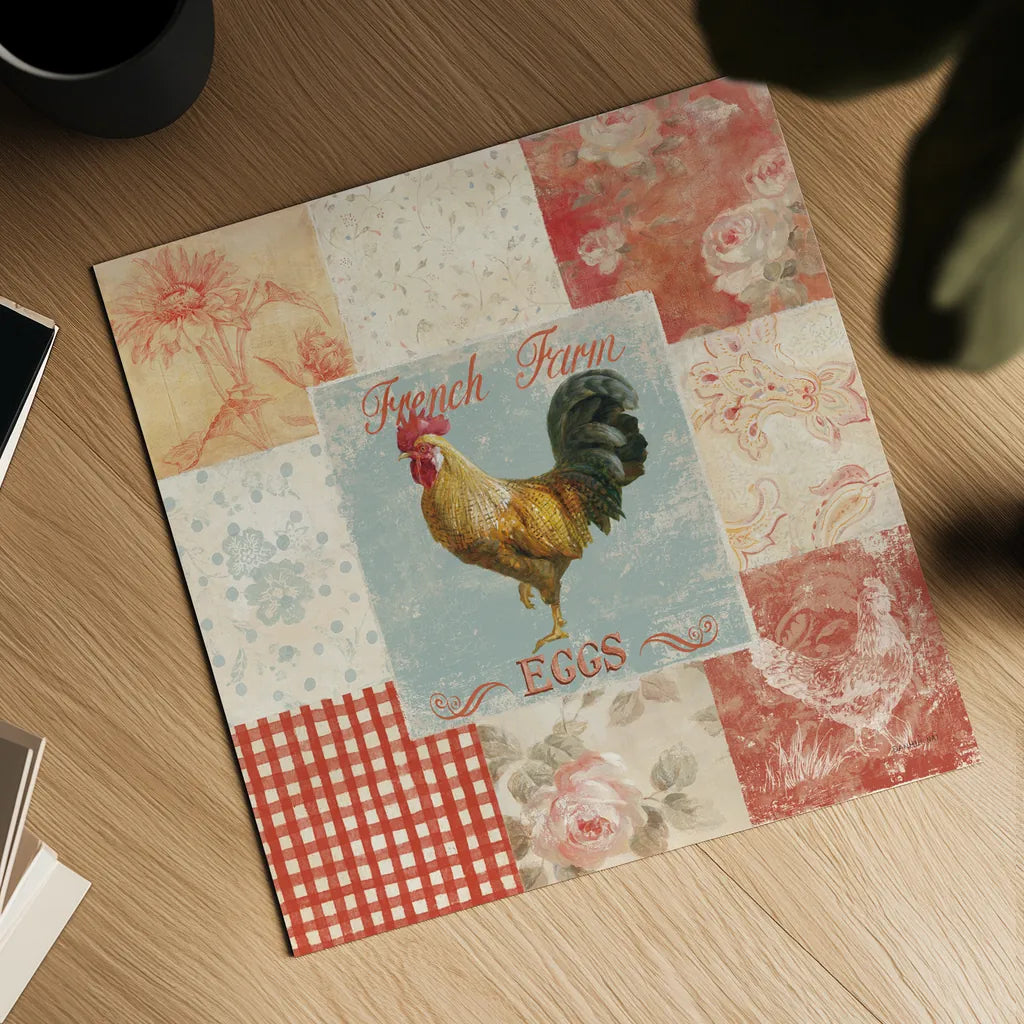 Farm Nostalgia II by Danhui Nai. Shown as a detailed flat fine art print, highlighting archival giclee quality. Available as an archival giclee rolled canvas, fine art paper, or poster print. SKU 22782a.