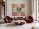 Farm Nostalgia II by Danhui Nai. Shown as extra-large giant wall art in a modern living room. Available as an archival giclee rolled canvas, fine art paper, or poster print. SKU 22782a.